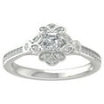 thumbnail image 1 of Araiya Fine Jewelry Sterling Silver Lab-Grown Diamond ENGAGEMENT Ring (3/4 cttw, D-F Color, VS Clarity) Size 9, 1 of 5