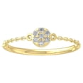 thumbnail image 1 of ARAIYA FINE JEWELRY 10K Yellow Gold Lab-Grown Diamond Engagement Ring (1/10 cttw Round-shape Lab-Grown Diamonds (D-F Color, VS Clarity) Size 5.5, 1 of 5