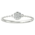 thumbnail image 1 of ARAIYA FINE JEWELRY 10K White Gold Lab-Grown Diamond Engagement Ring (1/10 cttw Round-shape Lab-Grown Diamonds (D-F Color, VS Clarity) Size 7.5, 1 of 5