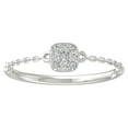 thumbnail image 1 of ARAIYA FINE JEWELRY 10K White Gold Lab-Grown Diamond Engagement Ring (1/10 cttw Round-shape Lab-Grown Diamonds (D-F Color, VS Clarity) Size 7, 1 of 5