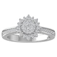 thumbnail image 1 of ARAIYA FINE JEWELRY 10K White Gold Lab-Grown Diamond Engagement Ring (1/2 cttw Round-shape Lab-Grown Diamonds (D-F Color, VS Clarity) Size 5.5, 1 of 5
