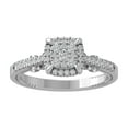 thumbnail image 1 of ARAIYA FINE JEWELRY 14K White Gold Lab-Grown Diamond Engagement Ring (1/2 cttw ,D-F Color, VS Clarity) Size 5.5, 1 of 5