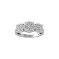 thumbnail image 1 of ARAIYA FINE JEWELRY 14K White Gold Lab-Grown Diamond Engagement Ring (1/2 cttw ,D-F Color, VS Clarity) Size 5, 1 of 5