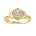 thumbnail image 1 of ARAIYA FINE JEWELRY 10K White Gold Lab-Grown Diamond Engagement Ring (1/2 cttw Round-shape Lab-Grown Diamonds (D-F Color, VS Clarity) Size 6.5, 1 of 5