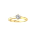 thumbnail image 1 of ARAIYA FINE JEWELRY 10K White Gold Lab-Grown Diamond Engagement Ring (1/2 cttw Round-shape Lab-Grown Diamonds (D-F Color, VS Clarity) Size 6, 1 of 5