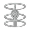 thumbnail image 1 of ARAIYA FINE JEWELRY 10K White Gold Lab-Grown Diamond Engagement Ring (1/2 cttw Round-shape Lab-Grown Diamonds (D-F Color, VS Clarity) Size 7, 1 of 5