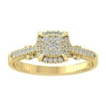 thumbnail image 1 of ARAIYA FINE JEWELRY 10K Yellow Gold Lab-Grown Diamond Engagement Ring (1/2 cttw Round-shape Lab-Grown Diamonds (D-F Color, VS Clarity) Size 9.5, 1 of 5