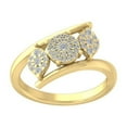 thumbnail image 1 of ARAIYA FINE JEWELRY 10K Yellow Gold Lab-Grown Diamond Engagement Ring (1/3 cttw Round-shape Lab-Grown Diamonds (D-F Color, VS Clarity) Size 5.5, 1 of 5
