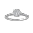 thumbnail image 1 of Araiya Fine Jewelry Sterling Silver Lab-Grown Diamond Engagement Ring (1/3 cttw, D-F Color, VS Clarity) Size 6.5, 1 of 5
