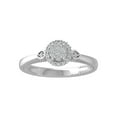thumbnail image 1 of ARAIYA FINE JEWELRY 14K White Gold Lab-Grown Diamond Engagement Ring (1/45 cttw ,D-F Color, VS Clarity) Size 5.5, 1 of 5
