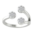 thumbnail image 1 of ARAIYA FINE JEWELRY 14K White Gold Lab-Grown Diamond Engagement Ring (1/45 cttw ,D-F Color, VS Clarity) Size 9.5, 1 of 5