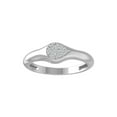 thumbnail image 1 of ARAIYA FINE JEWELRY 10K White Gold Lab-Grown Diamond Engagement Ring (1/6 cttw Round-shape Lab-Grown Diamonds (D-F Color, VS Clarity) Size 8.5, 1 of 5