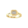 thumbnail image 1 of ARAIYA FINE JEWELRY 10K Yellow Gold Lab-Grown Diamond Engagement Ring (1/6 cttw Round-shape Lab-Grown Diamonds (D-F Color, VS Clarity) Size 9.5, 1 of 5