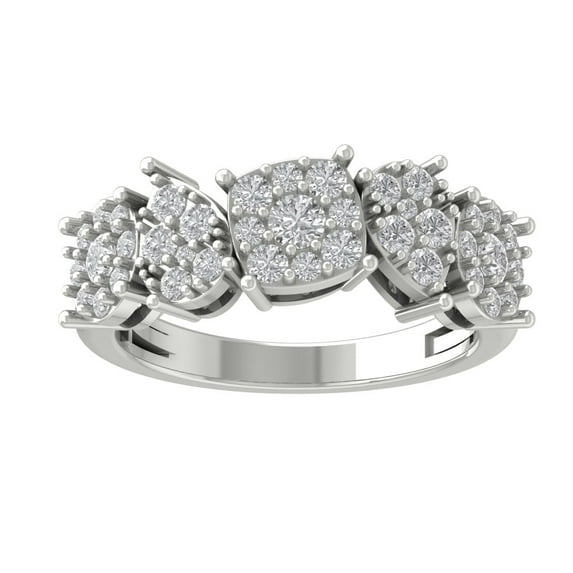 ARAIYA FINE JEWELRY 14K White Gold Lab-Grown Diamond Engagement Ring (1 cttw ,D-F Color, VS Clarity) Size 5