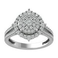 thumbnail image 1 of Araiya Fine Jewelry Sterling Silver Lab-Grown Diamond Engagement Ring (1 cttw, D-F Color, VS Clarity) Size 6, 1 of 5