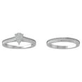 thumbnail image 1 of ARAIYA FINE JEWELRY 10K White Gold Lab-Grown Diamond Engagement Ring (2/5 cttw Round-shape Lab-Grown Diamonds (D-F Color, VS Clarity) Size 8.5, 1 of 5