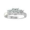 thumbnail image 1 of Araiya Fine Jewelry Sterling Silver Lab-Grown Diamond Engagement Ring (2 cttw, D-F Color, VS Clarity) Size 8.5, 1 of 5