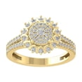 thumbnail image 1 of ARAIYA FINE JEWELRY 10K Yellow Gold Lab-Grown Diamond Engagement Ring (5/8 cttw Round-shape Lab-Grown Diamonds (D-F Color, VS Clarity) Size 7.5, 1 of 5