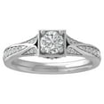 thumbnail image 1 of ARAIYA FINE JEWELRY 10K White Gold Lab Grown Diamond Engagement Ring (7/8 cttw, D-F Color, VS Clarity) Size 9.5, 1 of 4