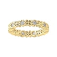 thumbnail image 1 of ARAIYA FINE JEWELRY 10K Yellow Gold Lab-Grown Diamond Eternity Ring (1/2 cttw Round-shape Lab-Grown Diamonds (D-F Color, VS Clarity) Size 5, 1 of 5