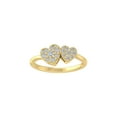 thumbnail image 1 of ARAIYA FINE JEWELRY 10K White Gold Lab-Grown Diamond Heart Ring (2/5 cttw Round-shape Lab-Grown Diamonds (D-F Color, VS Clarity) Size 6.5, 1 of 5