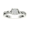 thumbnail image 1 of ARAIYA FINE JEWELRY 10K White Gold Lab Grown Diamond Knot Band Ring (1/4 cttw, D-F Color, VS Clarity), Size 10, 1 of 5