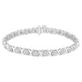 thumbnail image 1 of ARAIYA FINE JEWELRY 10K White Gold Lab Grown Diamond Tennis Bracelet (1/2 cttw, E-F Color, VS1 Clarity), 7" for Women, 1 of 1