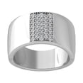 thumbnail image 1 of ARAIYA FINE JEWELRY 10K White Gold Lab Grown Diamond Wedding Band Ring (1/4 cttw, D-F Color, VS Clarity) Size 5.5, 1 of 4