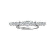 ARAIYA FINE JEWELRY 10K White Gold Lab Grown Diamond Wedding Band Ring (1 cttw, D-F Color, VS Clarity) Size 5.5