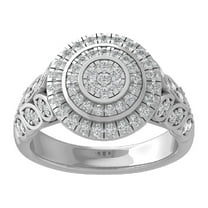 ARAIYA FINE JEWELRY 10K White Gold Lab Grown Diamond Wedding Band Ring (3/4 cttw, D-F Color, VS Clarity) Size 6