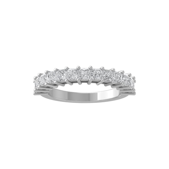 ARAIYA FINE JEWELRY 14K White Gold Lab-Grown Diamond Wedding Ring (1 1/2 cttw, D-F Color, VS Clarity) Size 10