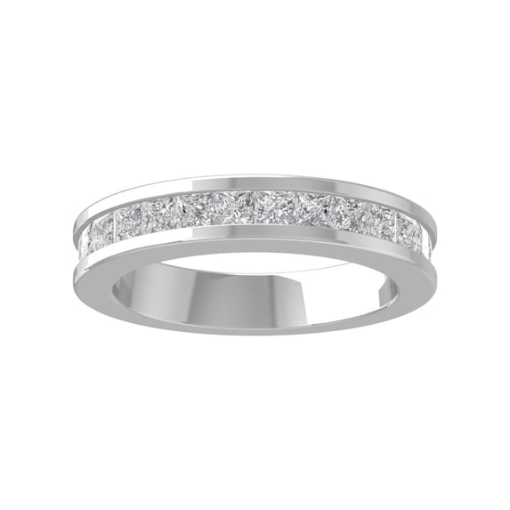 ARAIYA FINE JEWELRY 14K White Gold Lab-Grown Diamond Wedding Ring (1 1/2 cttw, D-F Color, VS Clarity) Size 6