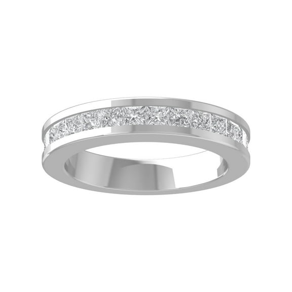 ARAIYA FINE JEWELRY Sterling Silver Lab-Grown Diamond Wedding Ring (1 1/2 cttw, D-F Color, VS Clarity) Size 7