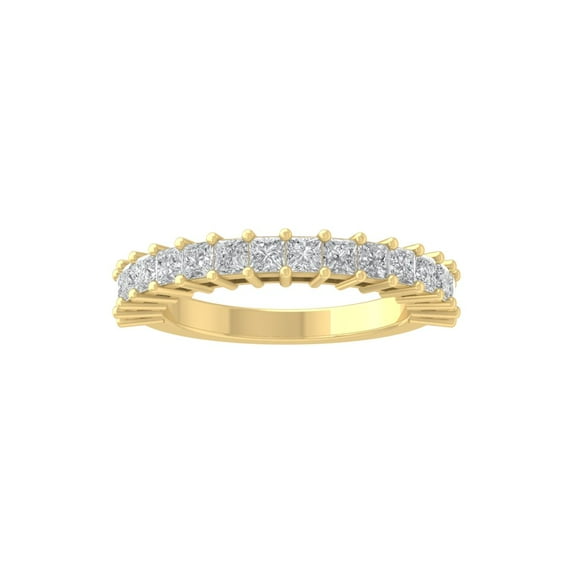 ARAIYA FINE JEWELRY 10K White Gold Lab-Grown Diamond Wedding Ring (1 1/2 cttw, D-F Color, VS Clarity) Size 9.5