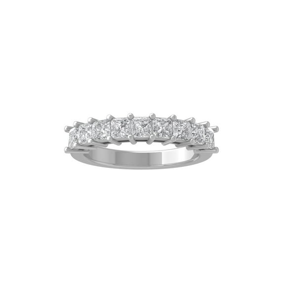 ARAIYA FINE JEWELRY 10K White Gold Lab-Grown Diamond Wedding Ring (1 1/2 cttw, D-F Color, VS Clarity) Size 9
