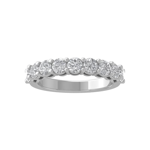 Araiya Fine Jewelry Sterling Silver Lab-Grown Diamond Wedding Ring (1 1/2 cttw, D-F Color, VS Clarity) Size 7