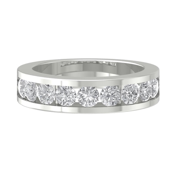 ARAIYA FINE JEWELRY 14K White Gold Lab-Grown Diamond Wedding Ring (1 1/2 cttw ,D-F Color, VS Clarity) Size 8.5