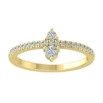 ARAIYA FINE JEWELRY 10K White Gold Lab-Grown Diamond Wedding Ring (1/3 cttw Round-shape Lab-Grown Diamonds (D-F Color, VS Clarity) Size 10