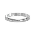 thumbnail image 1 of Araiya Fine Jewelry Sterling Silver Lab-Grown Diamond Wedding Ring (1/8 cttw, D-F Color, VS Clarity) Size 9, 1 of 5
