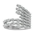 thumbnail image 1 of ARAIYA FINE JEWELRY 10K White Gold Marquise shape Diamond Fashion Ring (1 1/4 cttw, I2-I3 Clarity, I-J Color) Size 10, 1 of 5