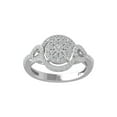 thumbnail image 1 of ARAIYA FINE JEWELRY 10K White Gold Round Cluster Diamond Engagement Ring (1/2 cttw, I-J Color, I2-I3 Clarity), Size 7, 1 of 5