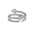 thumbnail image 1 of ARAIYA FINE JEWELRY 10K White Gold Round Cluster Lab Grown Diamond Engagement Ring (1/2 cttw, VS Clarity, D-F Color) Size 7, 1 of 4
