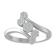thumbnail image 1 of ARAIYA FINE JEWELRY 10K White Gold Round-shape Diamond Anniversary Ring (1/3 cttw, I2-I3 Clarity, I-J Color) Size 5, 1 of 5