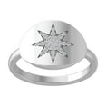 thumbnail image 1 of ARAIYA FINE JEWELRY 10K White Gold Round Diamond Band Ring (1/10 cttw, I2-I3 Clarity, I-J Color) Size 5.5, 1 of 5