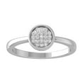 thumbnail image 1 of ARAIYA FINE JEWELRY 10K White Gold Round Diamond Fashion Band Ring (1/10 cttw, I2-I3 Clarity, I-J Color) Size 5.5, 1 of 6