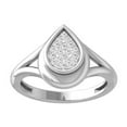 thumbnail image 1 of ARAIYA FINE JEWELRY 10K White Gold Round Diamond Fashion Band Ring (1/6 cttw, I2-I3 Clarity, I-J Color) Size 8.5, 1 of 6