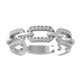 thumbnail image 1 of ARAIYA FINE JEWELRY 10K White Gold Round Lab Grown Diamond Band Ring (1/5 cttw, VS Clarity, D-F Color) Size 7, 1 of 4