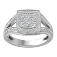thumbnail image 1 of ARAIYA FINE JEWELRY 10K White Gold Round Lab Grown Diamond Engagement Ring (3/4 cttw, VS Clarity, D-E Color) Size 7, 1 of 1