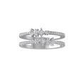thumbnail image 1 of ARAIYA FINE JEWELRY 10K White Gold Round-shape Diamond Fashion Ring (1/2 cttw, I2-I3 Clarity, I-J Color) Size 5, 1 of 5