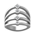 thumbnail image 1 of ARAIYA FINE JEWELRY 10K White Gold Round-shape Diamond Fashion Ring (1/3 cttw, I2-I3 Clarity, I-J Color) Size 7, 1 of 5